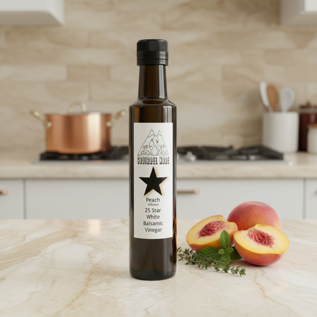 Peach Infused 25 Star White Balsamic Vinegar