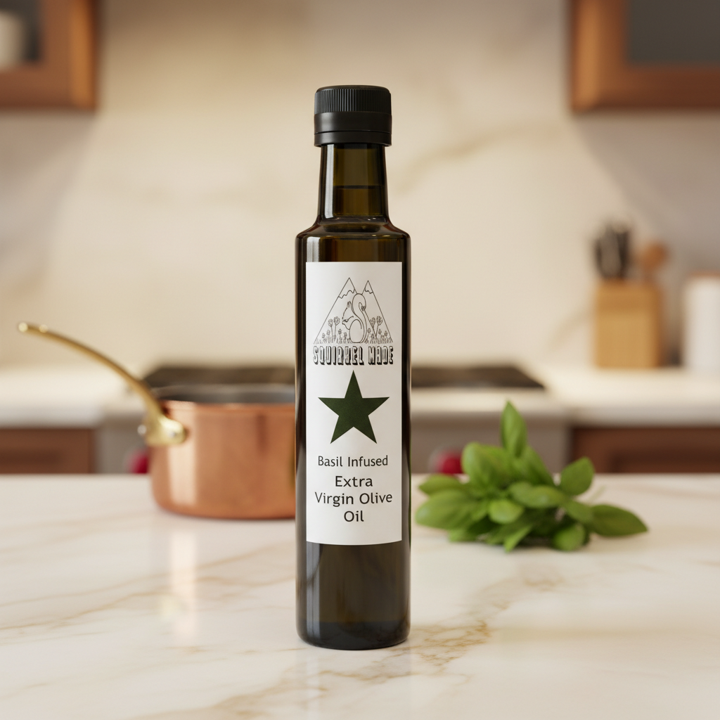 Basil Infused Extra Virgin Olive Oil